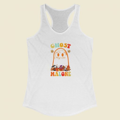 Ghost Malone Fall Season Racerback Tank Top