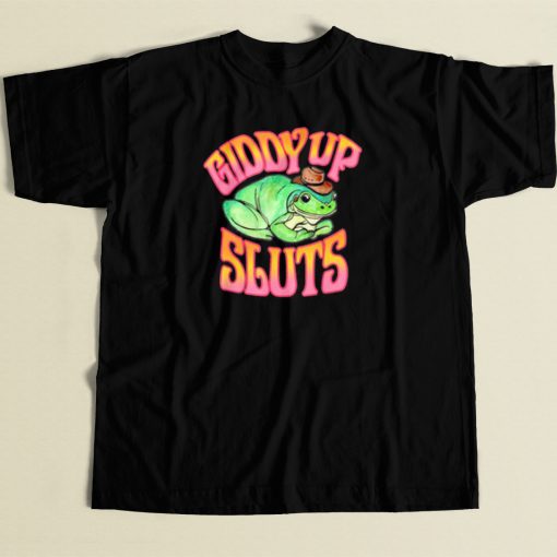 Giddy Up Sluts Cowboy Frog T Shirt Style