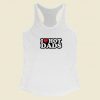 I Heart Hot Dads Racerback Tank Top