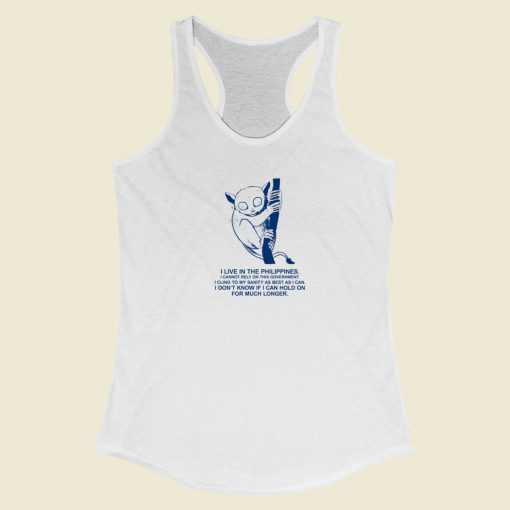 I Live In The Philippines Racerback Tank Top