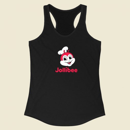 Jollibee Smile Funny Racerback Tank Top