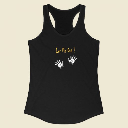 Let Me Out Halloween Racerback Tank Top