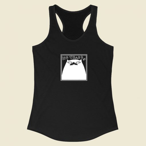 No Thanks Cat Racerback Tank Top