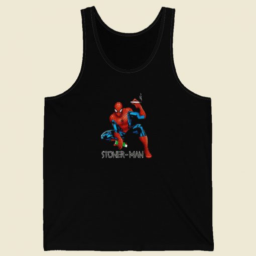 Stoner Man Spider Smoke Weed Tank Top