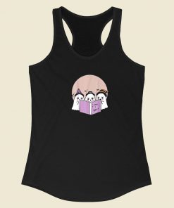 Teacher Halloween Ghost Racerback Tank Top