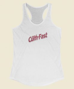 Yes I Cum Fast Racerback Tank Top