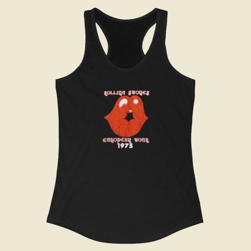 1973 Rolling Stones European Tour Racerback Tank Top