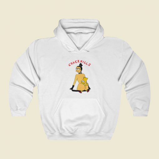 Bart Simpson Crack Kills Hoodie Style