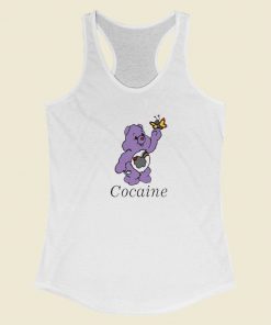 Cocaine Care Bear Racerback Tank Top