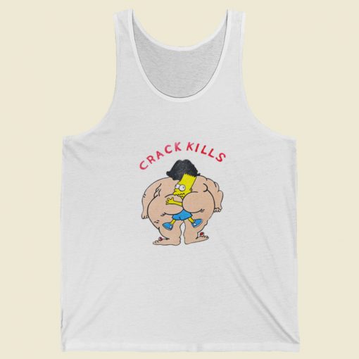 Crack Kills Bart Simpson Tank Top