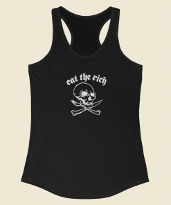 Dee Dee Ramone Eat The Rich Racerback Tank Top