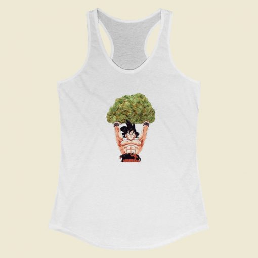 Dragon Ball Goku Weed Racerback Tank Top