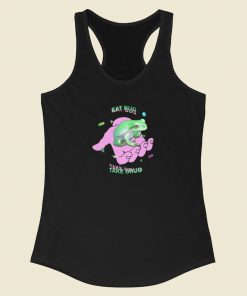 Frog Eat Bug Take Drug Racerback Tank Top