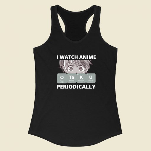 Funny Otaku Anime Periodic Racerback Tank Top