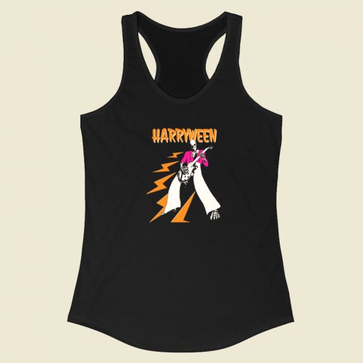 Harry Styles Harryween Skeleton Racerback Tank Top