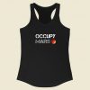 Occupy Mars Graphic Racerback Tank Top