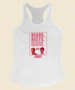 The Office Bears Beets Battlestar Racerback Tank Top