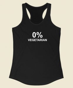 Zero Percent Vegetarian Racerback Tank Top